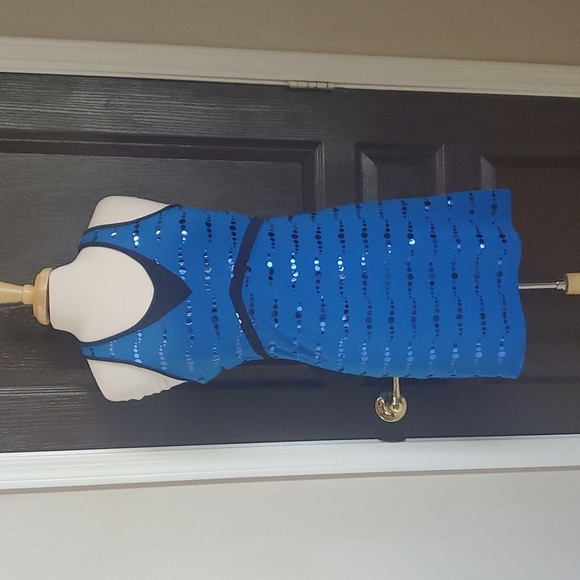 Blue Sparkle Tennis/Pickleball Dress - Picture 1 of 7